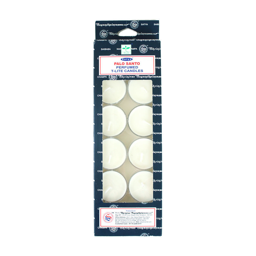 Palo Santo Tea Light Candles - Set Of 12