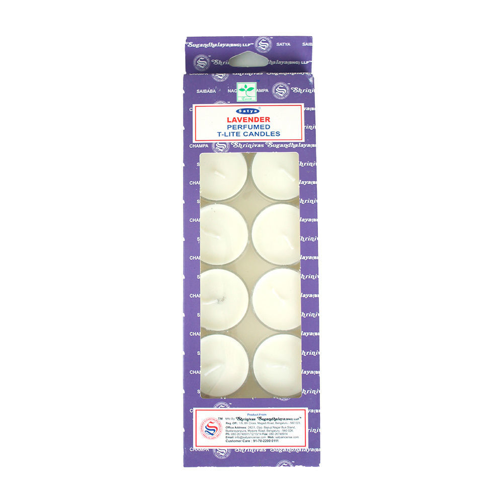 Lavender Tea Light Candles - Set Of 12