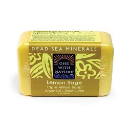 Lemon Sage Shea/Argan Soap - 7 oz.