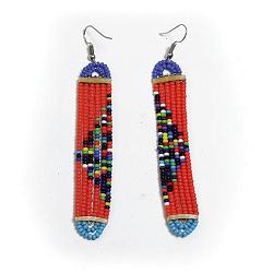 Maasai Long Slim Earrings - Assorted