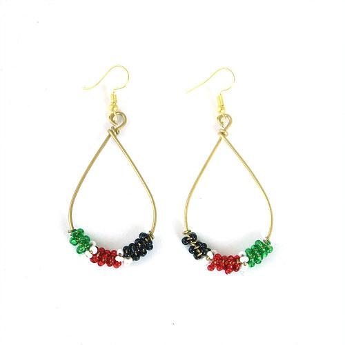 Colors of Africa Tear Drop Earrings